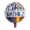 50pcs 18inch Round Foil Balloon Happy Birthday Inflatable Foil Helium Balloons Birthday Party Decoration Kids Toys Air Globos