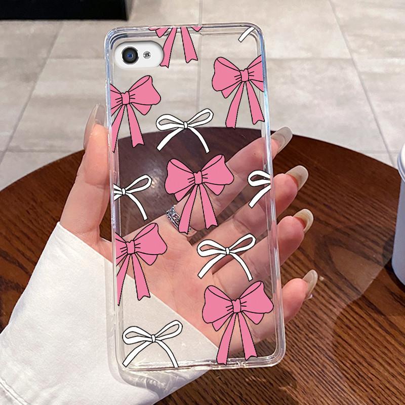 Чехол для iPhone 4/4s/5/5s Прозрачный Роскошный Милый Сердце Любви Кролик Забавный Мягкий Силиконовый Чехол из ТПУ для iPhone 4 4s 5 5s Задняя Крышка