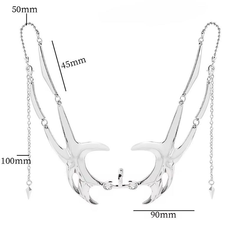 Механическая маска-лезвие в виде крови, панк-ветер, инопланетная жидкость, кольцо для губ, украшения для лица, регулируемая маска для вечеринки на Хэллоуин для мужчин и женщин