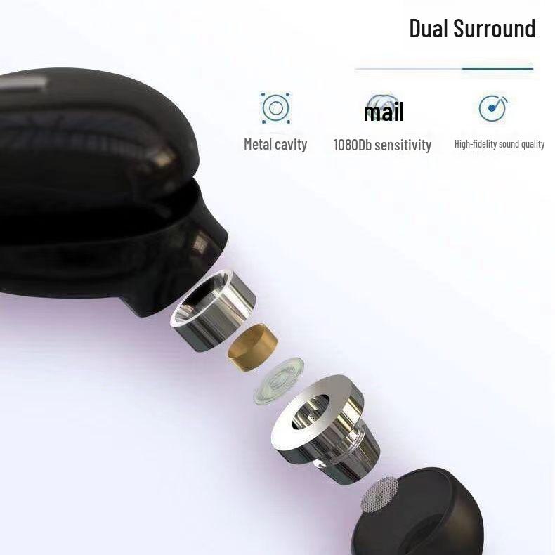 Настоящие беспроводные Bluetooth-наушники с очень длительным временем работы от аккумулятора для игр, спорта, учебы и вечеринок