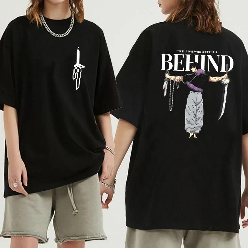 Японская аниме-футболка Jujutsu Kaisen для женщин, унисекс, унисекс, футболки с рисунком Gojo Satoru, женская мода, повседневная футболка, футболка унисексga