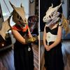 Dinosaur Head Bone Skull Mask Cosplay Animal Movable Jaw Raptor Dragon Latex Helmet Halloween Carnival Party Costume Props Gifts
