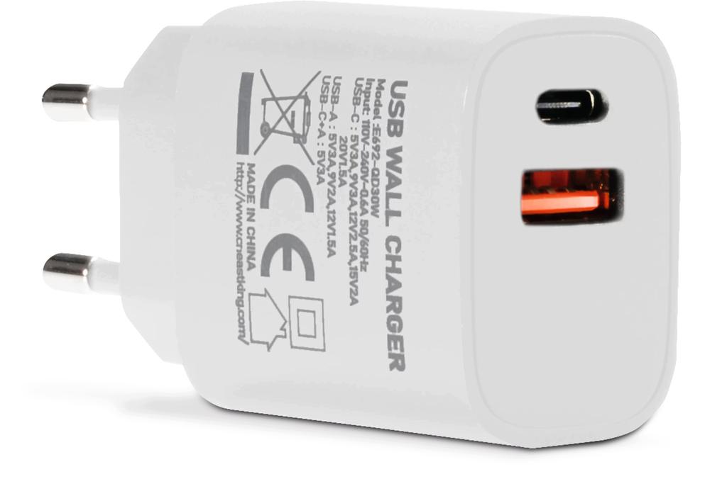 Power Supply USB-C 5V 2000mA Wall Charger TechniSat Universal White