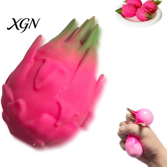 Simulation Fruit Squeeze Toy 1/2/3Pcs Dragon Stress Relief Dragonfruit Reliever Decompression Shape Sensory Fidget