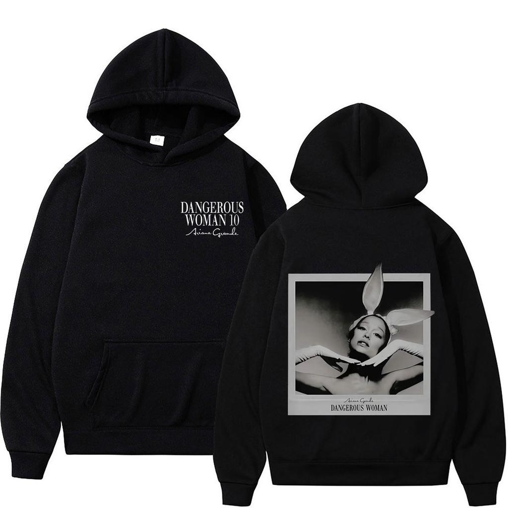 Singer Ariana Grande Tour 2026 Print Hoodie Men's Women Fashion Pullover Autumn and Winter Loose Casual Oversized Sweatshirts