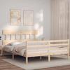 VidaXL Bed Frame with Headboard 160x200 Cm Solid Wood 3195166