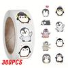 100-500pcs Penguin Animal Stickers Cartoon Removable Notebook Graffiti Sticker Decoration DIY Gift Baking Package Envelope Lable