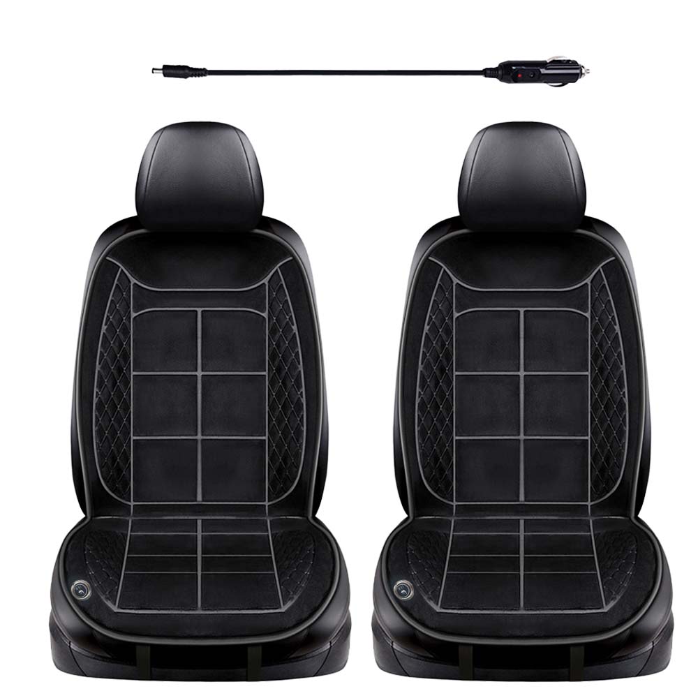 Car Seat Heating Pad 12V/24V Universal Upgraded Car Seat Heating Pad Seat 10s Fast Heating 3-speed Temperature Adjustment