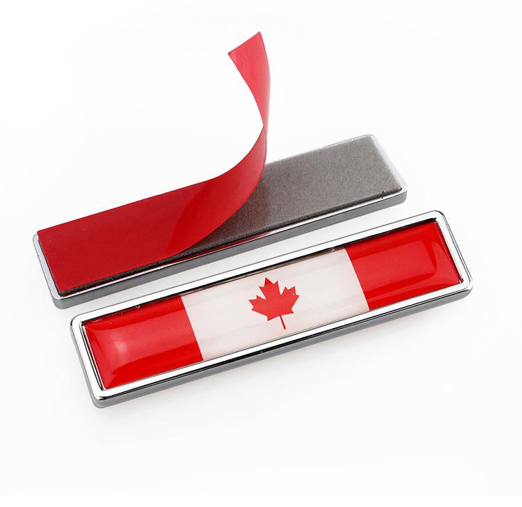 Car Canada Styling Sticker DIY Flag National Metal Emblem - Car Exterior Accessories