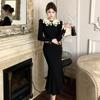 Women's French Vintage Lace Slim Dress Dress