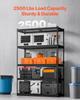 Storage Shelves 5 Tier Adjustable Heavy Duty Garage Shelving Unit 2500 lbs