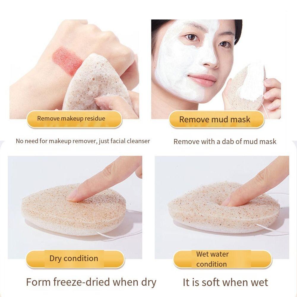 Beauty Face Wash Puff Water Drop Exfoliating Sponge Face Deep Cleaning Pads  Skin Care Tools