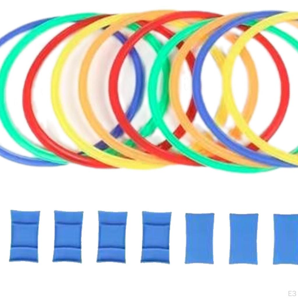Кольца для ловкости, круговые прыжковые обручи с 10 и соединителем, скоростная тренировка, спорт