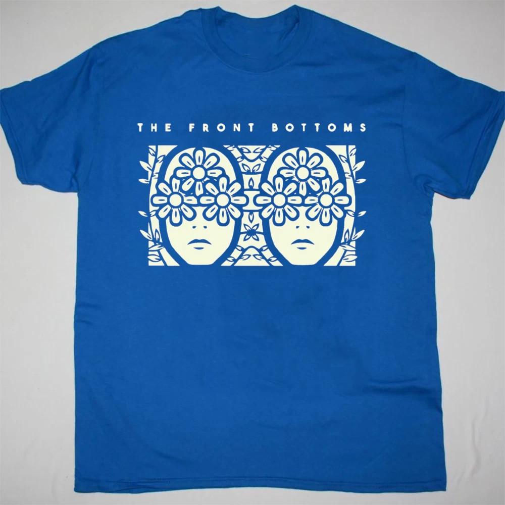 NEW Rare The Front Bottoms Band Short Sleeve Cotton Blue All Size Shirt Unisex T-Shirt