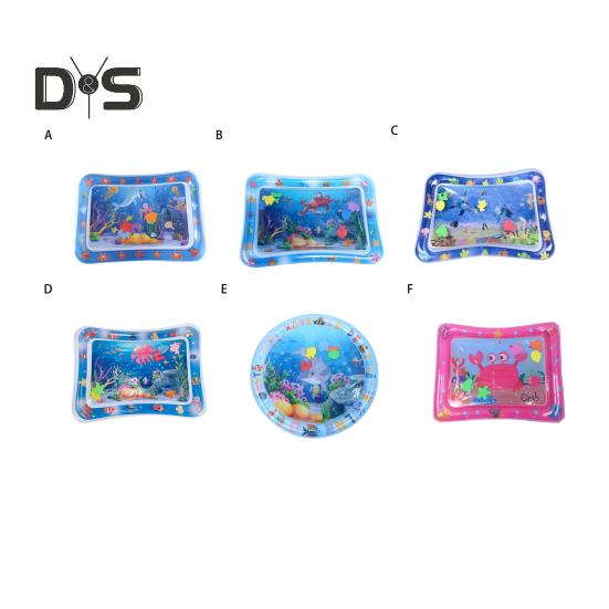 Коврик с датчиком воды для кошек, утолщенный сенсорный игровой коврик с рыбным узором, надувной охлаждающий комфортный летний коврик для воды для домашних животных