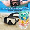 Дайвинг Сноркелинг Регулируемая пряжка Силиконовая формованная маска для плавания Закаленное стекло Очки для дайвинга Профессиональная маска для подводного плавания