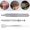 3Pcs Professional Tweezers Kits Stainless Steel Gemstones Grabber Stainless Steel Diamond Holder Metal Beading Tool