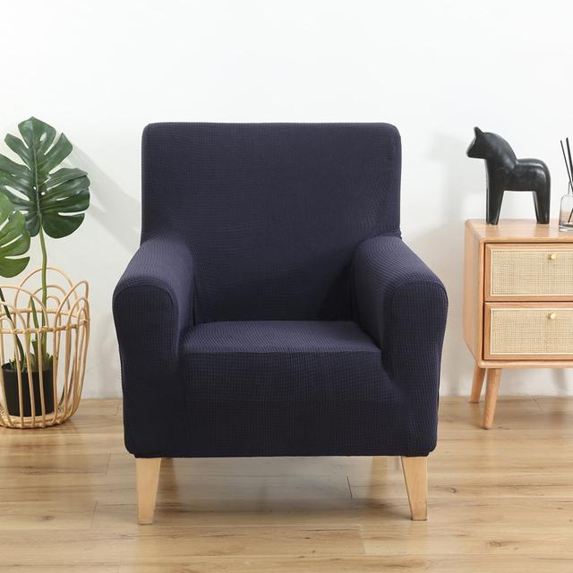 Club Tub Chair Slipcover ,Stretch Spandex Removable Geometric Pattern Armchair Covers ,Small Sofa Furniture Protector Used For Family Room