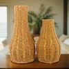 Hand Woven Vase Desktop Ornaments Imitation Vine DIY Flower Arrangement Home Art Decorations