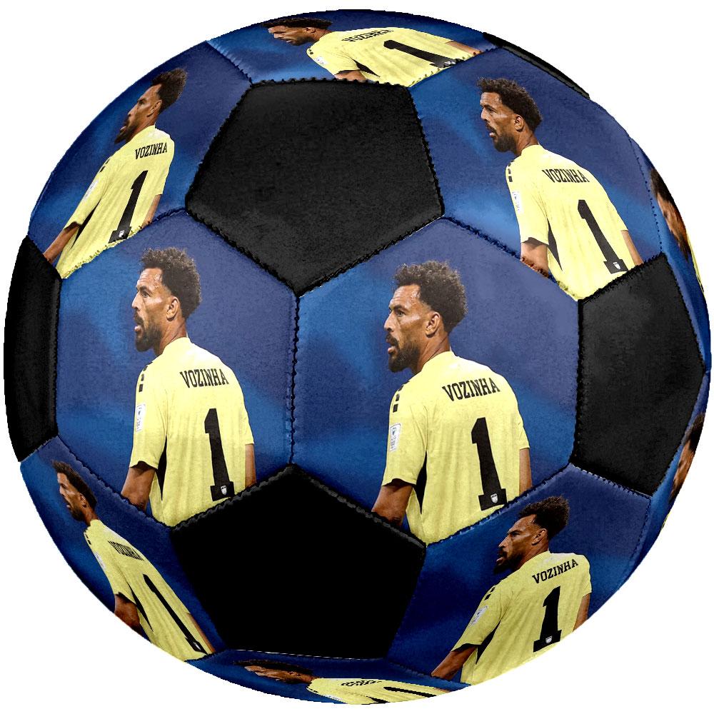 Vozinha Size 5 Soccer Ball, Machine-Stitched PVC, Durable & High Bounce, All Ages Fit, fan merchandise, matches & outdoor use.