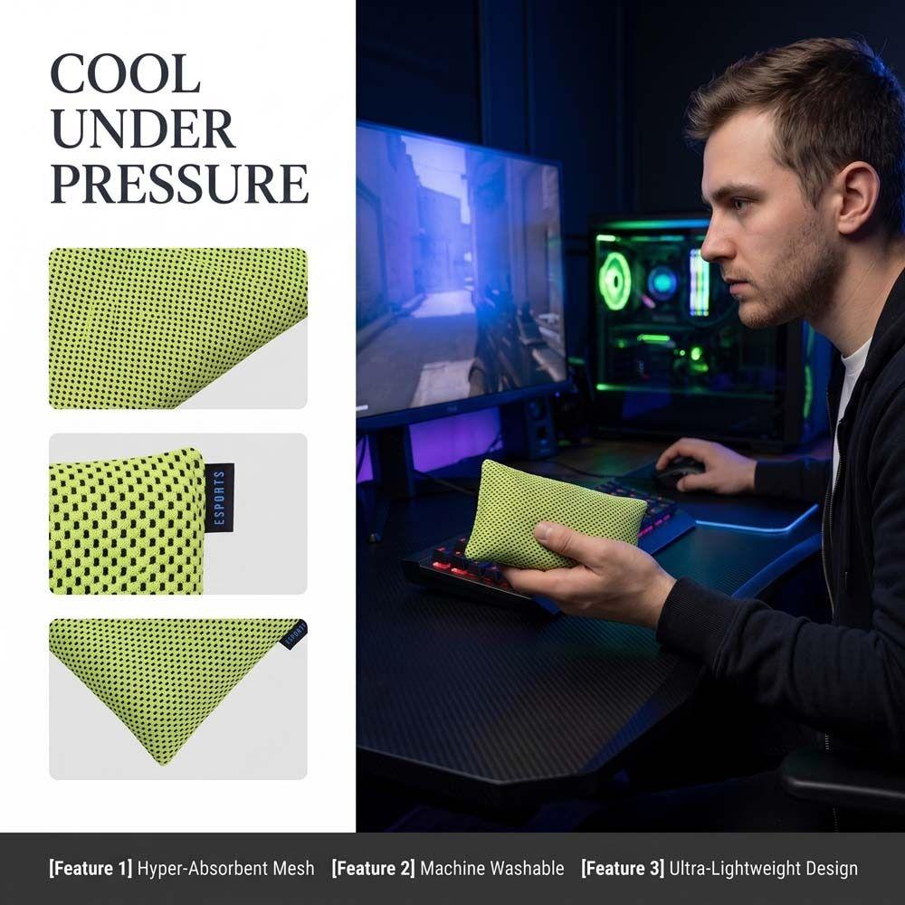 Reusable Mesh Esports Bag Durable Sweat Absorbing Bag Esports Hand Sweat Bag Hand Sweat Control