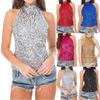 Women's  Flashy All Sequins Embellished  Vest Tank Tops 