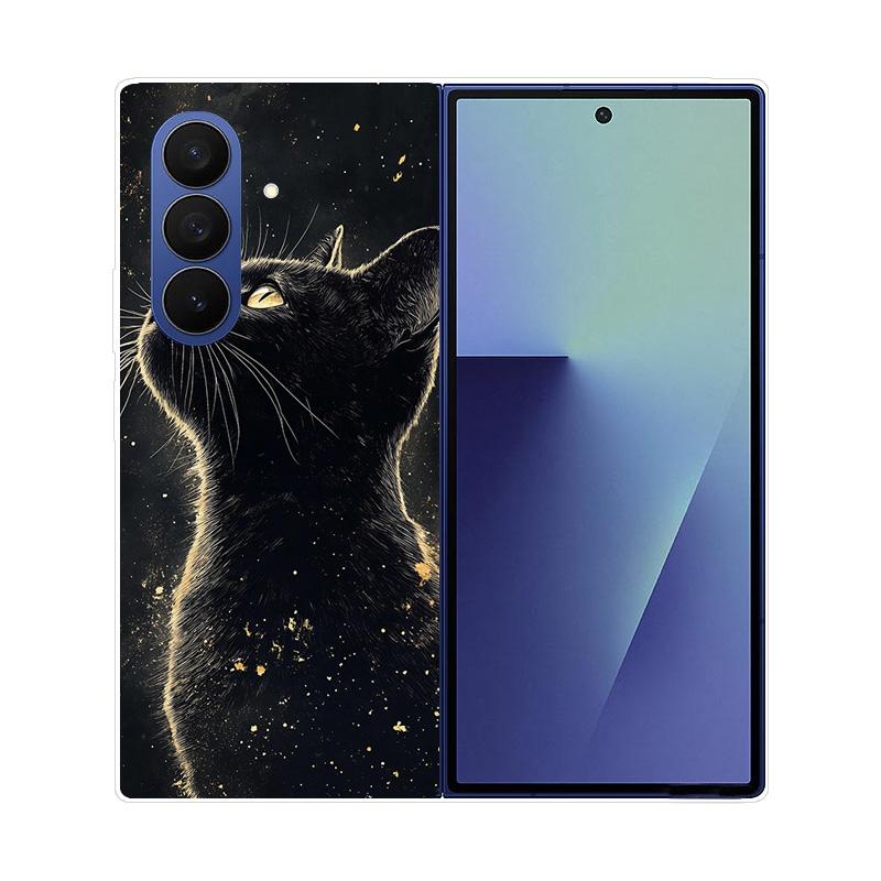 Чехол для Samsung Galaxy Z Fold 7 Мраморный Жесткий ПК Задняя Крышка Для Samsung Galaxy Z Fold7 ZFOLD7 Полностью Защитный Корпус Телефона