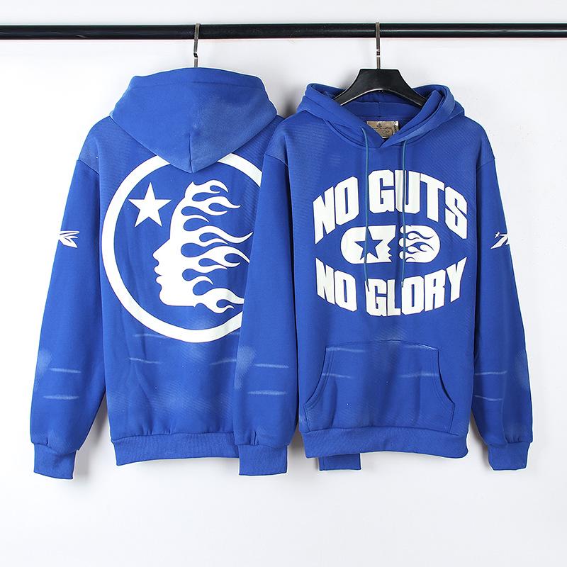 Ретро-худи Hellstars с ручной росписью в стиле граффити - Модный дизайн с эффектом облупившейся краски и окрашиванием в грязевые тона