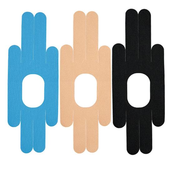 Кинезиологическая лента для колена, предварительно вырезанный тейп на колено, дышащая клейкая спортивная лента, эластичная спортивная лента, поддержка мышц для бега, пешего туризма, верховой езды