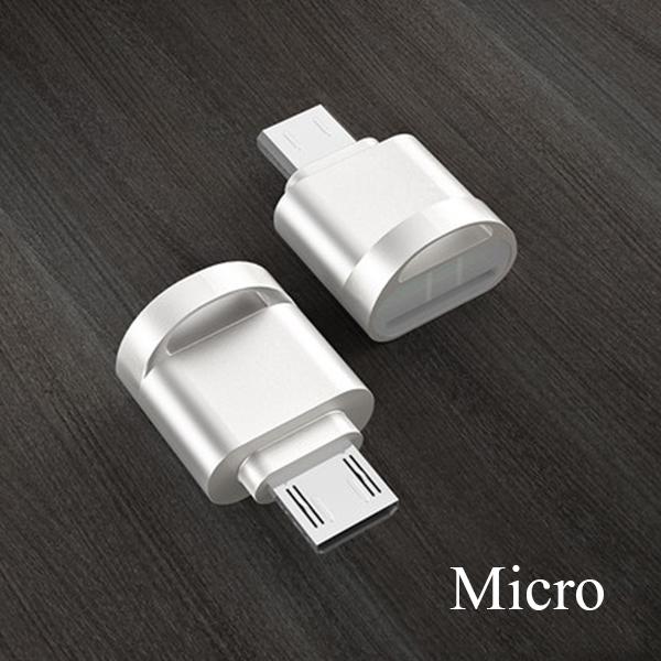 ROCK Устройство чтения карт типа C IOS Micro к SD Micro TF адаптер для аксессуаров для ноутбуков OTG
