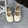 Comfortable and Elegant Round Toe Mary Jane Shoes for Women Summer 2025 Vacation Quick Delivery Trend 39 Solid Color Woman Flats