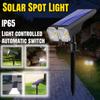 RGB солнечный точечный светильник 18 светодиодов уличный водонепроницаемый меняющий цвет многоцветный дорожка патио ворота забор USB/солнечный ландшафтный прожектор