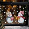 Электростатическое Рождественское Украшение Снеговик Электростатическая Наклейка на Стекло Электростатическая Адсорбция Без клея Рождественское Украшение