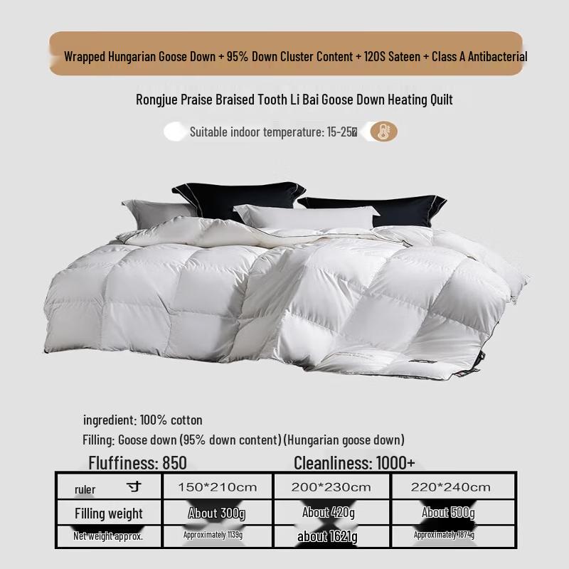 Одеяло Mercury Home Textiles с 95% белым гусиным пухом