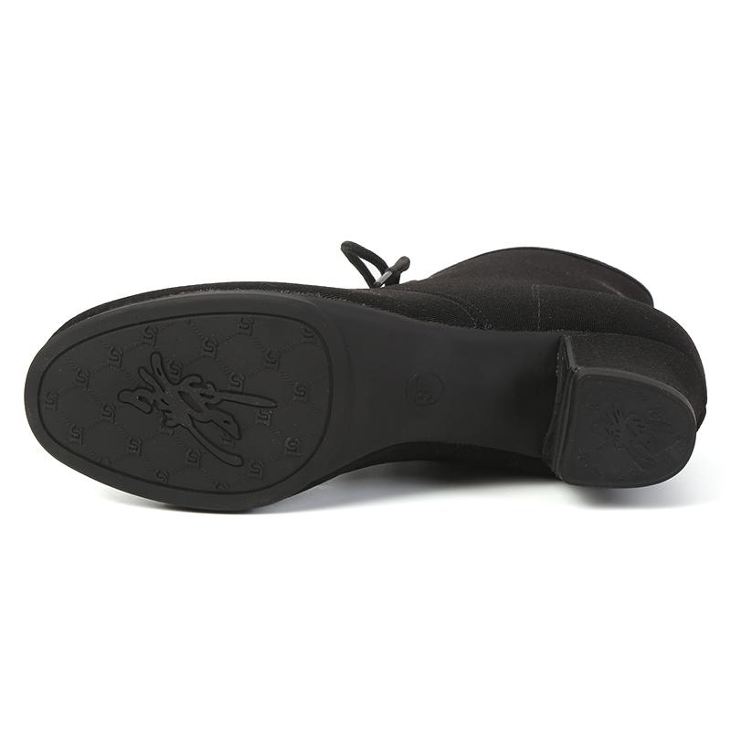 Модные танцевальные ботинки для женщин/девочек, черные туфли для учителей из ткани Оксфорд, высокие современные джазовые туфли для отдыха на открытом воздухе