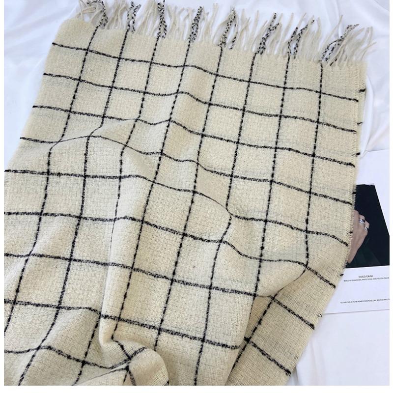 Scarf Ladies Fall and Winter Thickens Warm Neck Scarves Fashion Scarves Cloth Fanta and Fringed Blankets Women's Winter Shawls