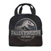 Insulated Lunch Bag Fallen Kingdom Jurassic World Accessories Horror Dinosaur Lunch Food Box New Thermal Cooler Bento Box