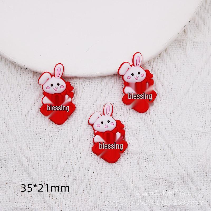 PVC Cartoon Fuwa New Year Lucky Bag Hair Clips - DIY Clothing Accessories