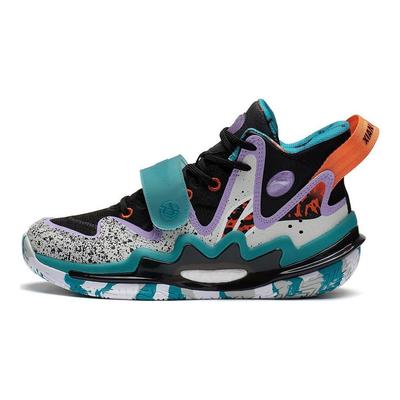 Баскетбольные кроссовки Li Ning Premium 3.0 Lightweight High Resilience Mid-Top Детские кроссовки Black Gray YKBT002-1