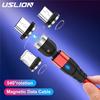 USLION 1M Магнитный кабель Micro USB для быстрой зарядки Кабель USB Type C Магнитный адаптер для зарядного устройства Кабель для передачи данных
