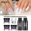 ROSALIND акриловая пудра поли гель для ногтей для ногтей украшения для дизайна ногтей хрустальный маникюрный набор профессиональные аксессуары для ногтей