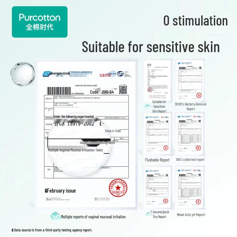 PurCotton Flushable Wet Toilet Wipes