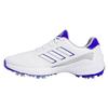 Кроссовки для гольфа ZEDGE 23 Footwear Metallic cm 2E [Adidas Golf] мужские белые/прозрачно-голубые/серебристые 27.0