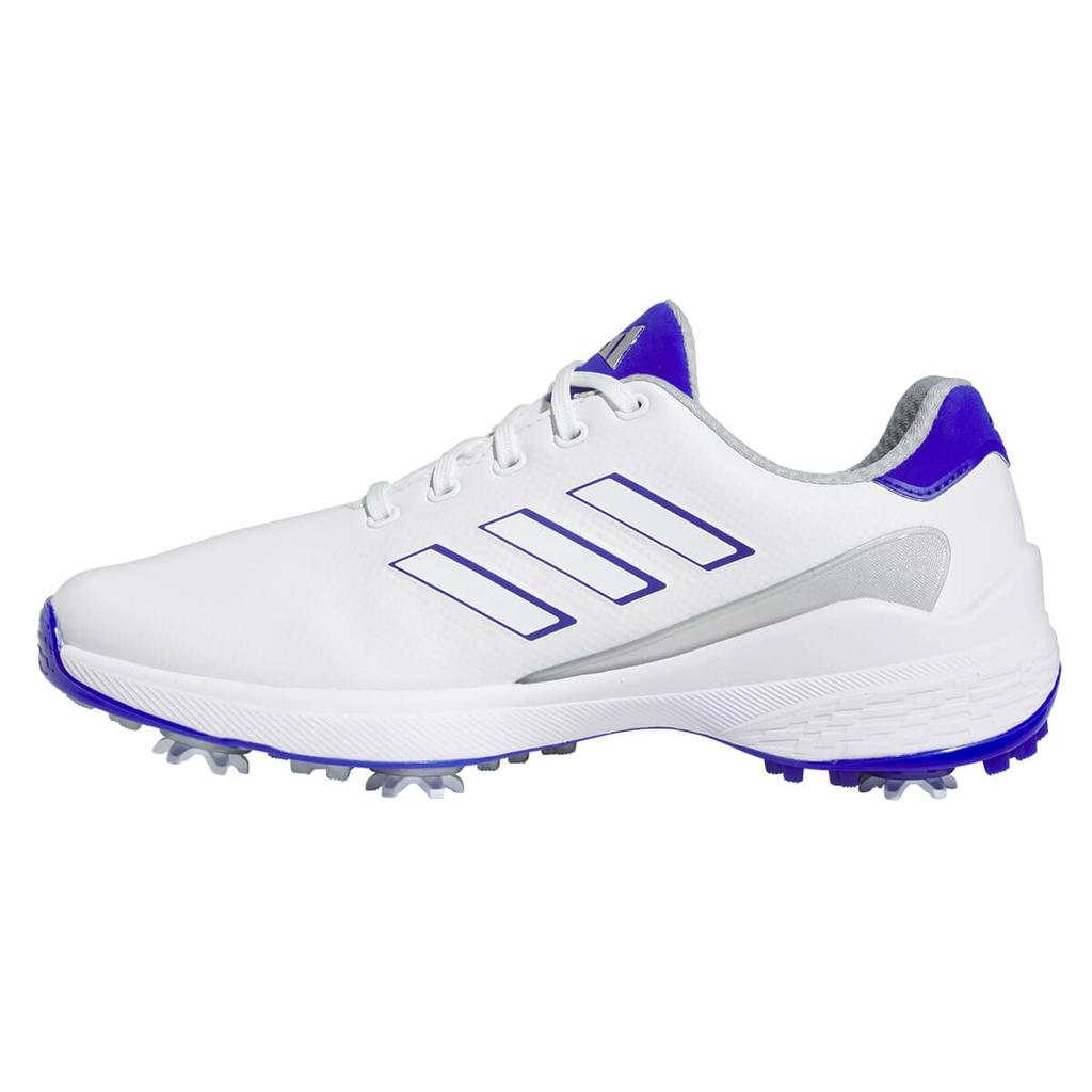 Кроссовки для гольфа ZEDGE 23 Footwear Metallic cm 2E [Adidas Golf] мужские белые/прозрачно-голубые/серебристые 27.0