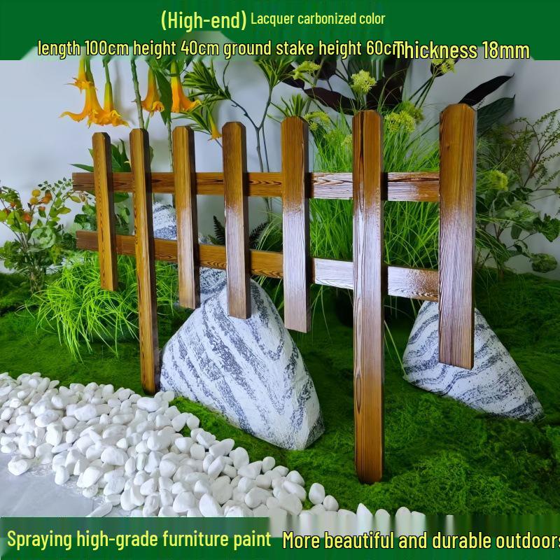 Декоративный деревянный штакетник для сада и цветников