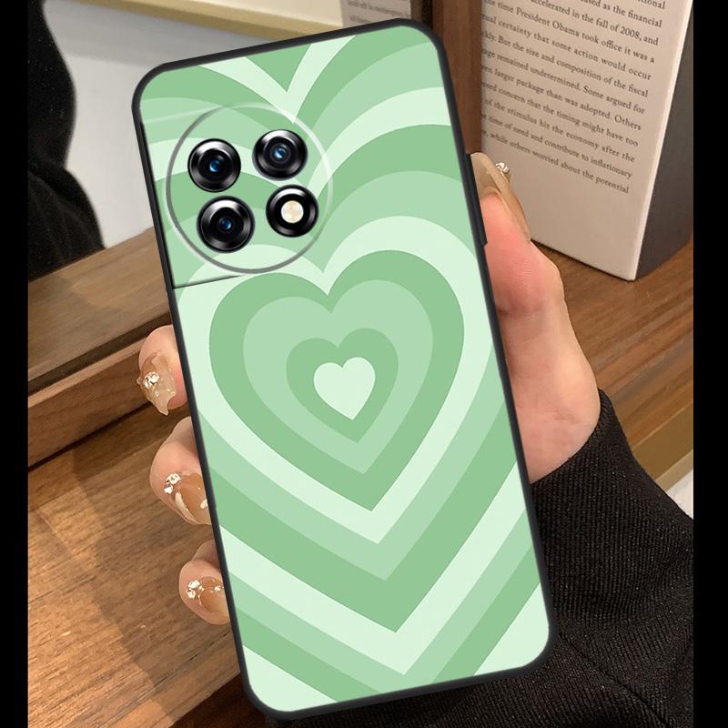 Чехол 'Latte Love' с коричневым сердцем, эстетичный, для OnePlus 15 R 13T 13R 12R 10T 8T 13 12 11 9 10 Pro Nord 5 CE 4 2 3 Lite N20 N30