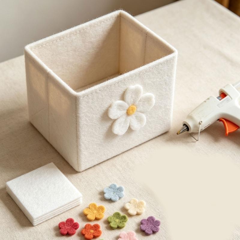 Листы мягкой фетровой ткани для шитья и поделок DIY, Белые, 10 штук, Квадраты 28,5x29 см для аппликаций, Декоративной заплатки и Рукодельных проектов