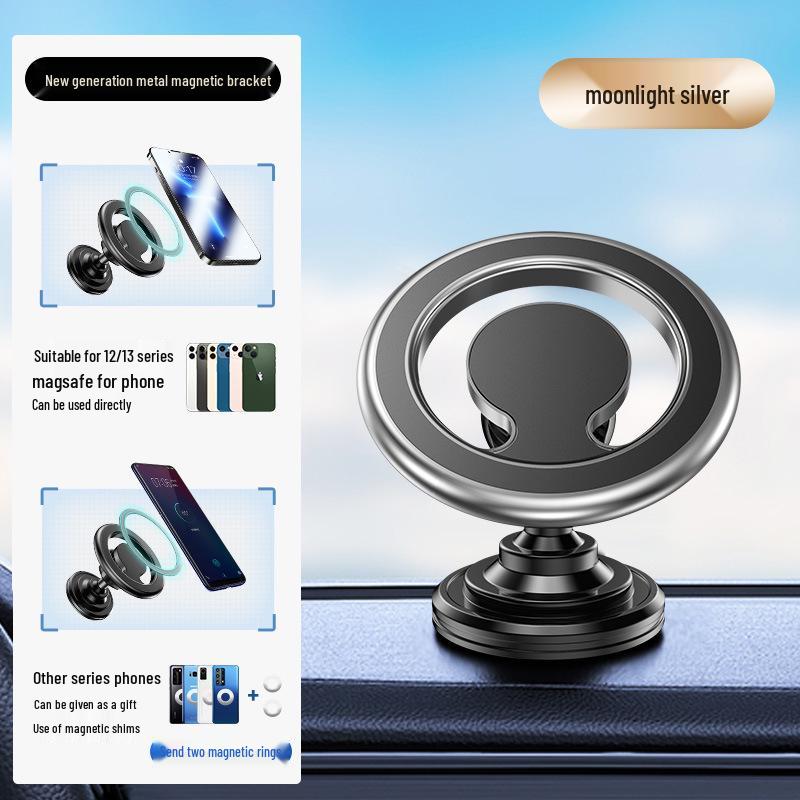 MagSafe Magnetic Car Vent Phone Holder with No-Adhesive Sheet