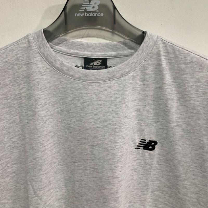 New Balance Футболка с коротким рукавом и логотипом Nbnef21403 светло-серая