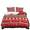 Bed Three-Piece Christmas Elk Quilt Cover 3D Digital Printing Kit